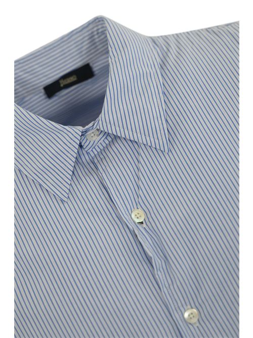 Camicia imbottita a righe in cotone Herno | GI000512U 132559105